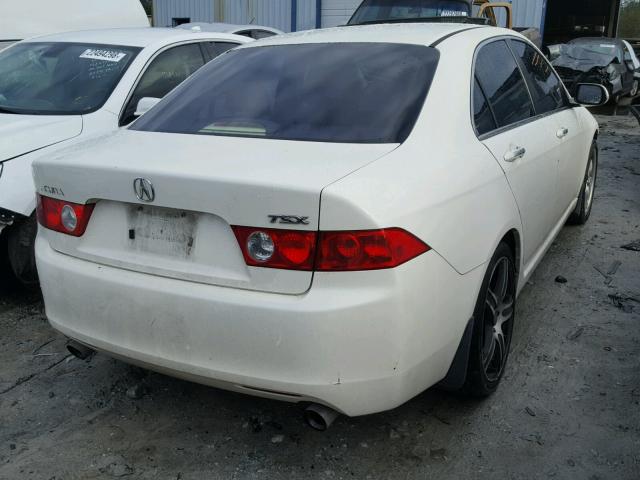 JH4CL96834C004830 - 2004 ACURA TSX WHITE photo 4