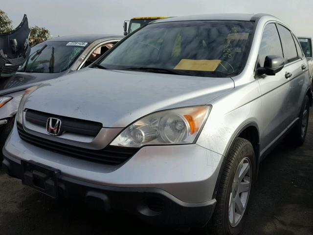 JHLRE38339C015311 - 2009 HONDA CR-V LX GRAY photo 2