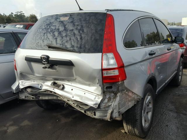 JHLRE38339C015311 - 2009 HONDA CR-V LX GRAY photo 4