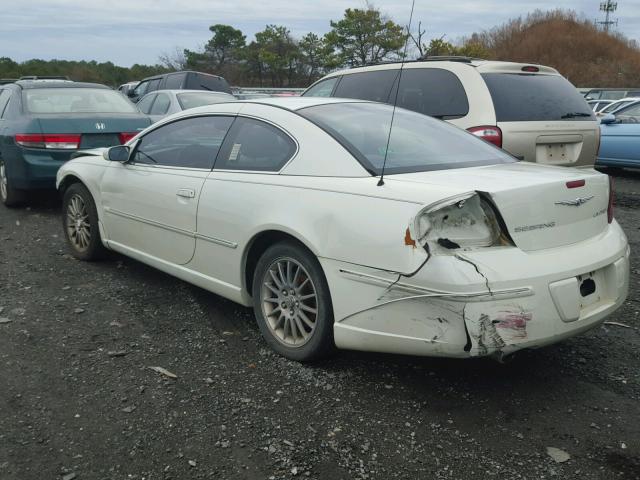 4C3AG52H54E032986 - 2004 CHRYSLER SEBRING LI WHITE photo 3