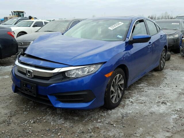 19XFC2F79HE052201 - 2017 HONDA CIVIC EX BLUE photo 2