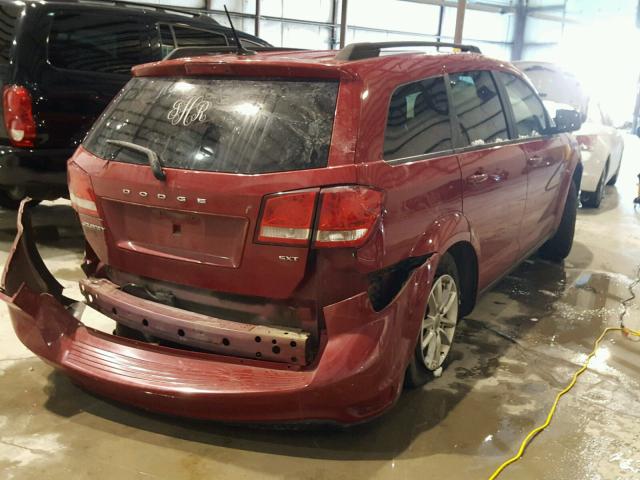 3C4PDCBG9DT726897 - 2013 DODGE JOURNEY SX RED photo 4