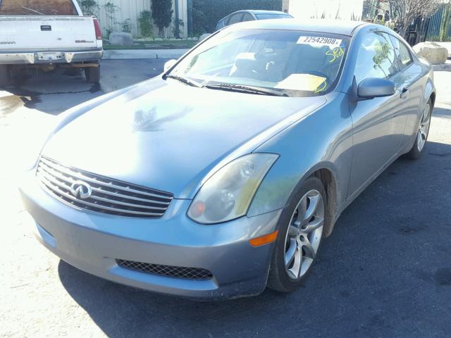 JNKCV54E95M406617 - 2005 INFINITI G35 BLUE photo 2