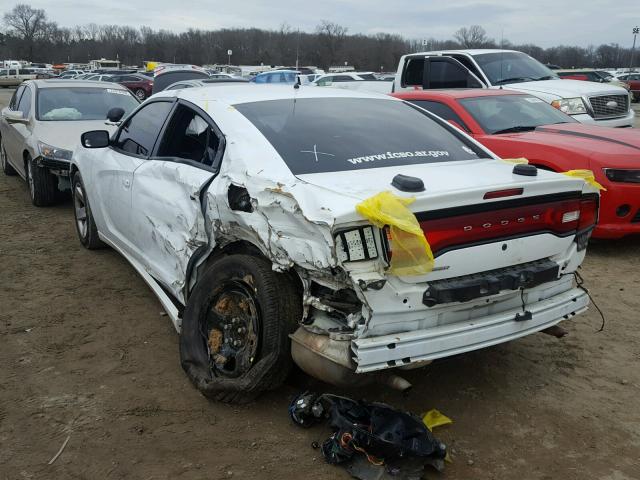 2C3CDXAG4EH330964 - 2014 DODGE CHARGER PO WHITE photo 3