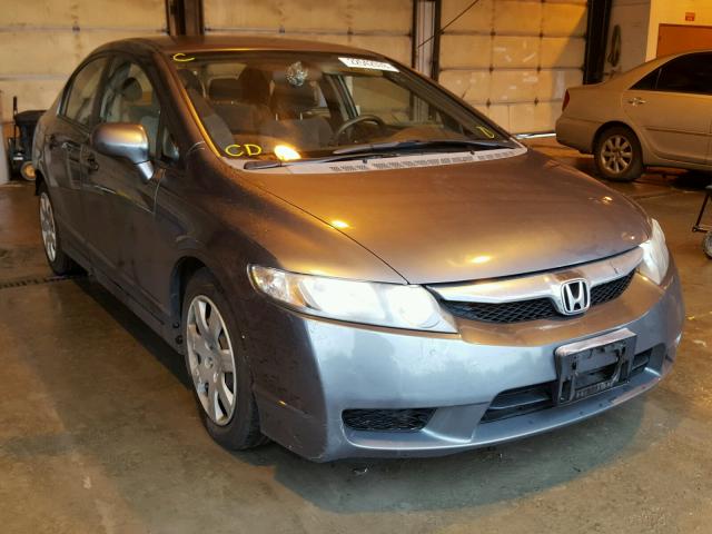 2HGFA16599H308083 - 2009 HONDA CIVIC LX GRAY photo 1