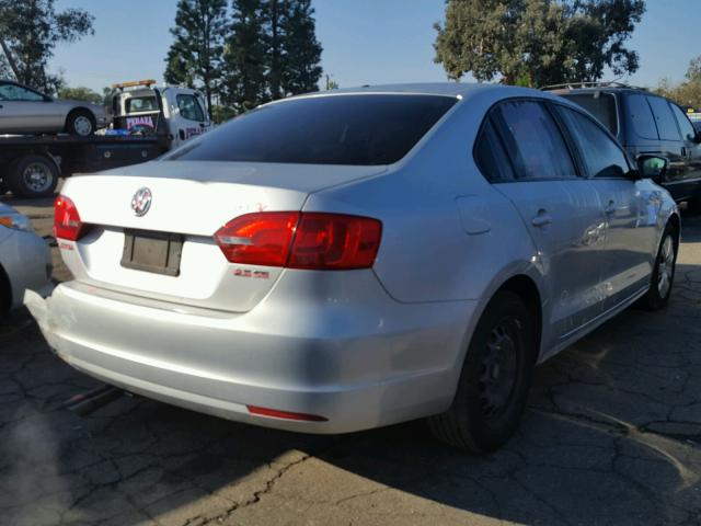 3VWDZ7AJ3BM096792 - 2011 VOLKSWAGEN JETTA SE SILVER photo 4