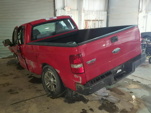 1FTRF12226NB55803 - 2006 FORD F150 RED photo 3