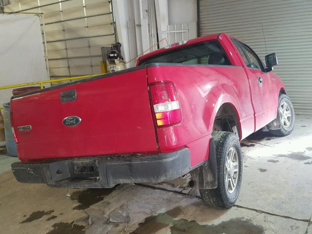 1FTRF12226NB55803 - 2006 FORD F150 RED photo 4