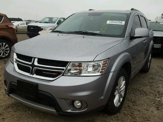 3C4PDCBG7FT690680 - 2015 DODGE JOURNEY SX SILVER photo 2