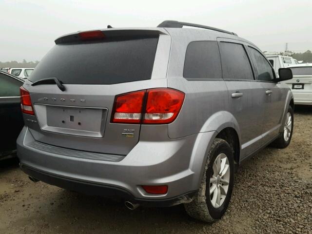 3C4PDCBG7FT690680 - 2015 DODGE JOURNEY SX SILVER photo 4