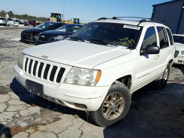 1J4GW68N5XC710661 - 1999 JEEP GRAND CHER WHITE photo 2