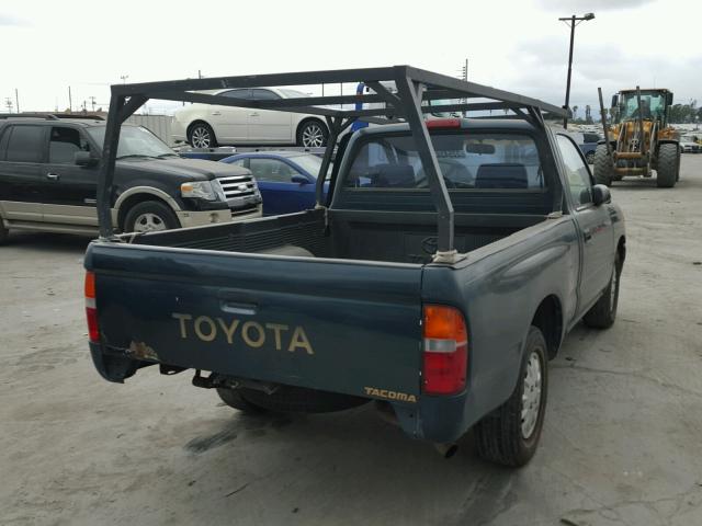 4TANL42N7TZ176200 - 1996 TOYOTA TACOMA GREEN photo 4