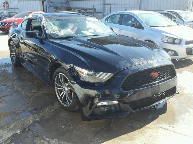 1FA6P8TH1G5281606 - 2016 FORD MUSTANG BLACK photo 1