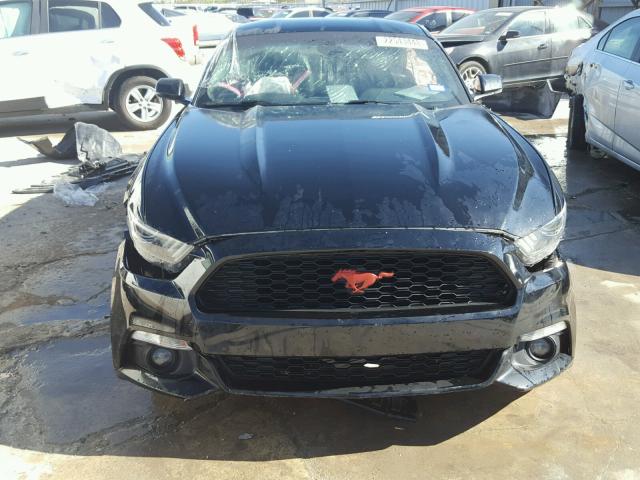 1FA6P8TH1G5281606 - 2016 FORD MUSTANG BLACK photo 9