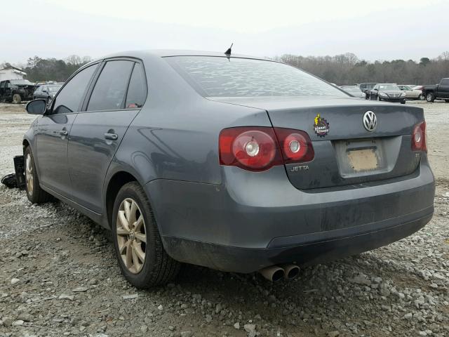 3VWRX7AJ9AM131653 - 2010 VOLKSWAGEN JETTA SE GRAY photo 3