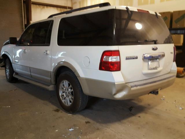 1FMFK17558LA55352 - 2008 FORD EXPEDITION WHITE photo 3