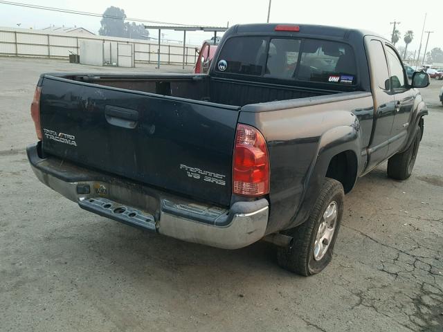 5TETU62N67Z384602 - 2007 TOYOTA TACOMA PRE BLACK photo 4