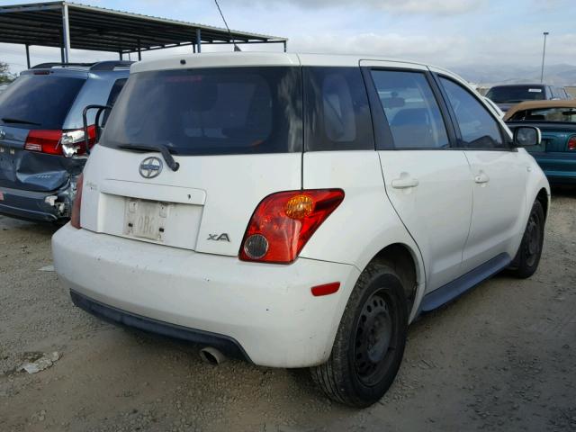 JTKKT624440064592 - 2004 TOYOTA SCION XA WHITE photo 4