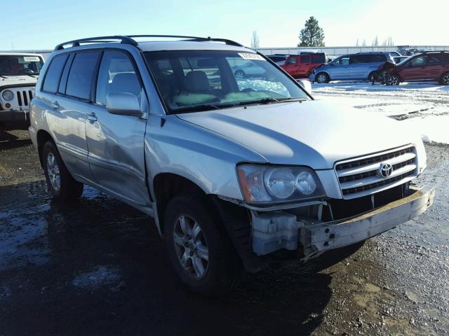 JTEHF21A010034456 - 2001 TOYOTA HIGHLANDER SILVER photo 1