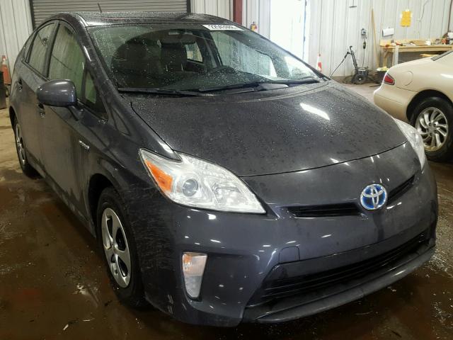 JTDKN3DU3D5674743 - 2013 TOYOTA PRIUS BLUE photo 1