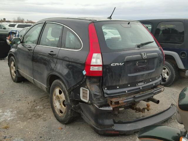 5J6RE48387L800725 - 2007 HONDA CR-V LX BLACK photo 3