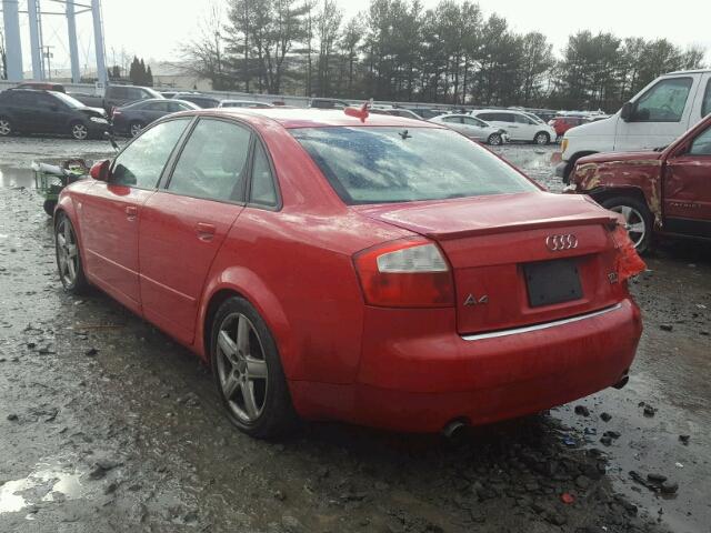 WAULC68E45A101256 - 2005 AUDI A4 1.8T QU RED photo 3