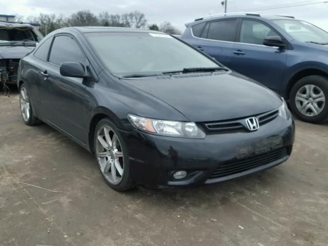 2HGFG12857H568623 - 2007 HONDA CIVIC EX BLACK photo 1