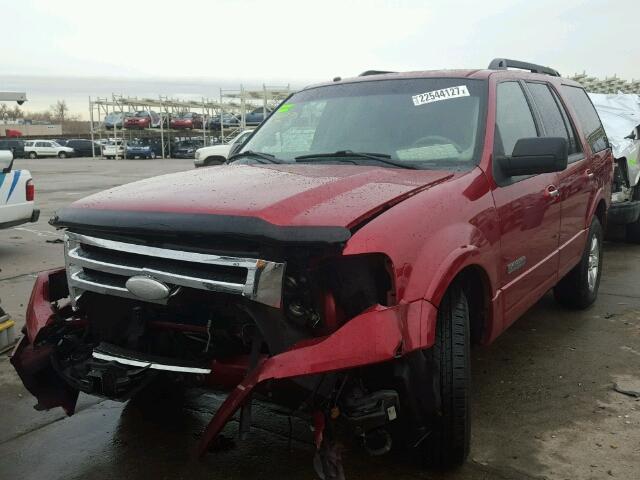 1FMFU16528LA04936 - 2008 FORD EXPEDITION RED photo 2