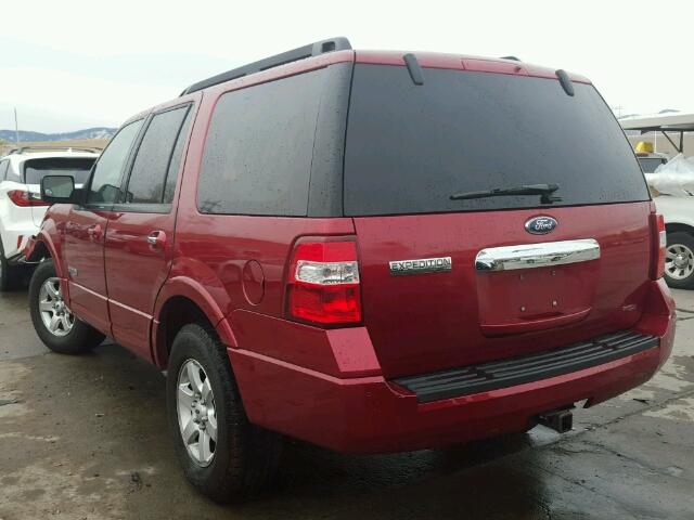 1FMFU16528LA04936 - 2008 FORD EXPEDITION RED photo 3