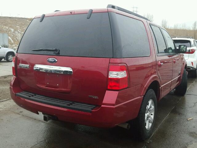 1FMFU16528LA04936 - 2008 FORD EXPEDITION RED photo 4