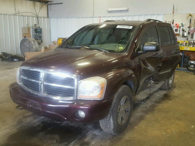 1D8HB58D75F603292 - 2005 DODGE DURANGO LI MAROON photo 2