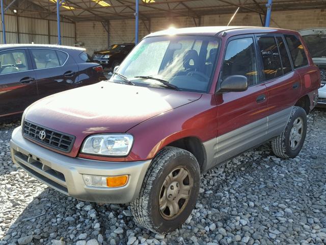 JT3GP10V4Y7075335 - 2000 TOYOTA RAV4 MAROON photo 2