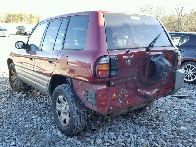 JT3GP10V4Y7075335 - 2000 TOYOTA RAV4 MAROON photo 3