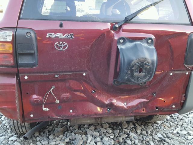 JT3GP10V4Y7075335 - 2000 TOYOTA RAV4 MAROON photo 9