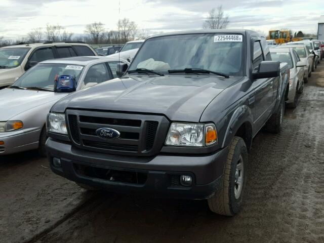 1FTYR44E47PA96237 - 2007 FORD RANGER SUP GRAY photo 2