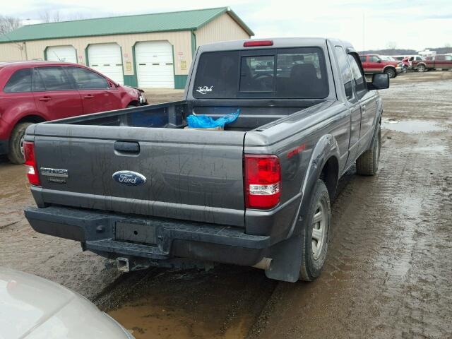 1FTYR44E47PA96237 - 2007 FORD RANGER SUP GRAY photo 4