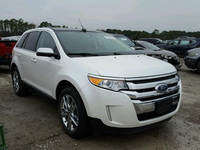 2FMDK3KC0EBB81185 - 2014 FORD EDGE LIMIT WHITE photo 1