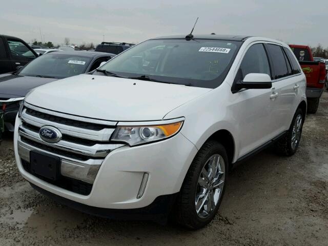 2FMDK3KC0EBB81185 - 2014 FORD EDGE LIMIT WHITE photo 2