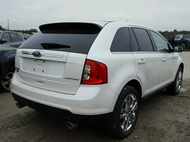 2FMDK3KC0EBB81185 - 2014 FORD EDGE LIMIT WHITE photo 4