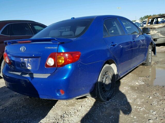 1NXBU40E39Z129285 - 2009 TOYOTA COROLLA BA BLUE photo 4