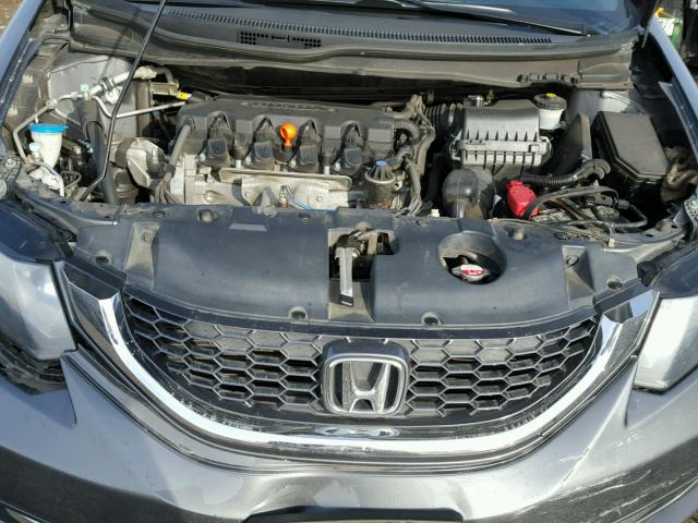 19XFB2F56DE229914 - 2013 HONDA CIVIC LX CHARCOAL photo 7