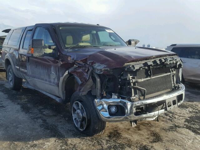 1FT7W2BT2BEC61054 - 2011 FORD F250 SUPER MAROON photo 1