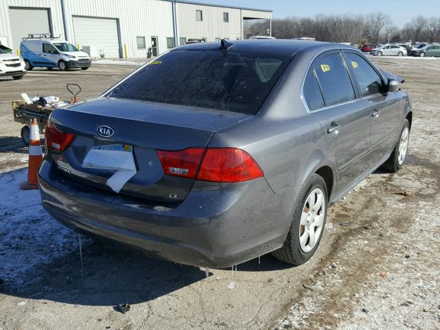 KNAGG4A84A5369001 - 2010 KIA OPTIMA LX GRAY photo 4