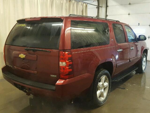 3GNFK16348G182988 - 2008 CHEVROLET SUBURBAN K MAROON photo 4