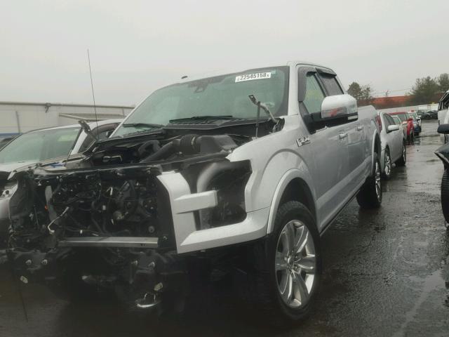 1FTFW1EF8GFA81140 - 2016 FORD F150 SUPER SILVER photo 2