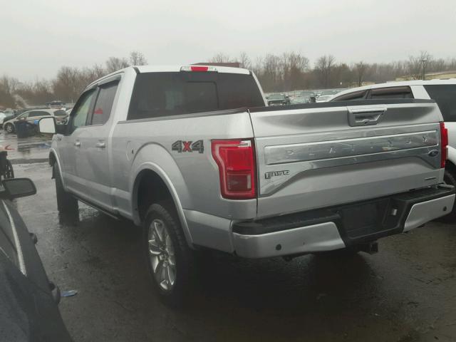 1FTFW1EF8GFA81140 - 2016 FORD F150 SUPER SILVER photo 3