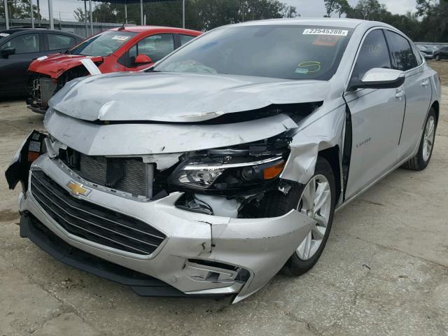 1G1ZE5ST7GF346009 - 2016 CHEVROLET MALIBU LT SILVER photo 2