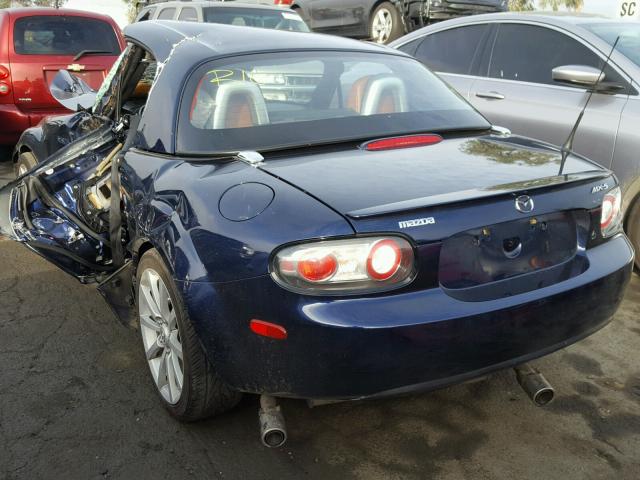 JM1NC25F580144144 - 2008 MAZDA MX-5 MIATA BLUE photo 3