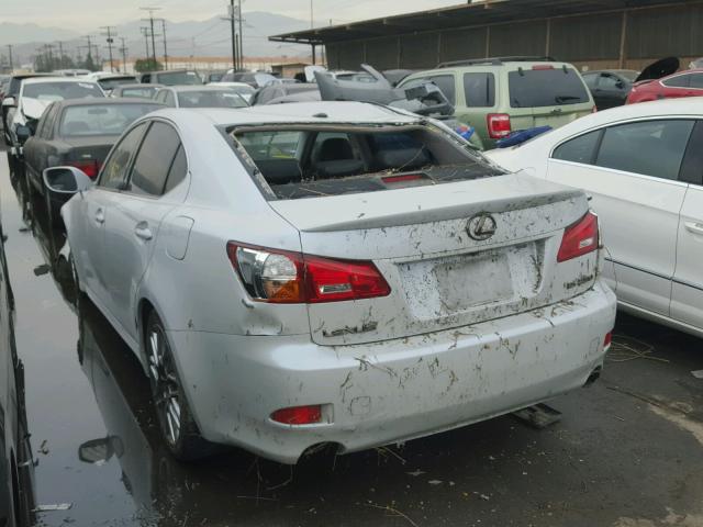 JTHBK262X72045094 - 2007 LEXUS IS 250 WHITE photo 3