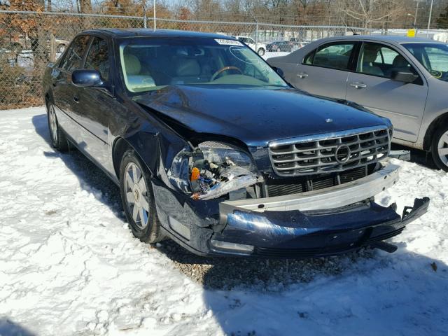 1G6KF57963U286509 - 2003 CADILLAC DEVILLE DT BLUE photo 1